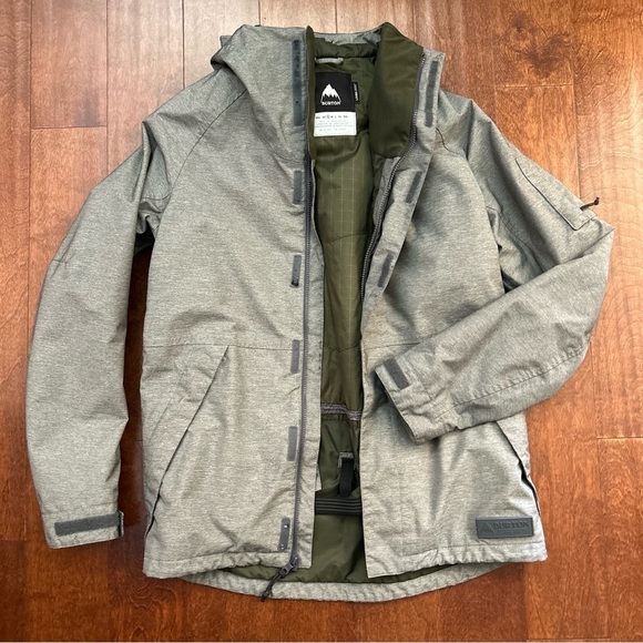 Burton “Dhaka” Men's Hooded Gray Snow Jacket, Size Small - Picture 4 of 16